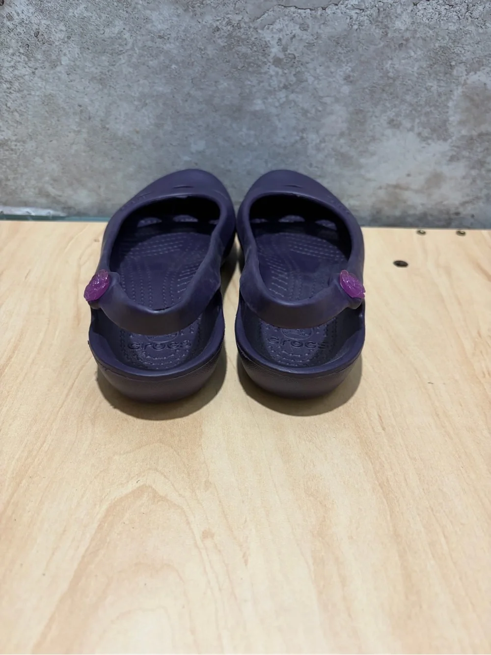 Purple Crocs Jayna slingback ballet flat size women’s 4
